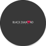 The Black Diamond Casino logo featuring a black circle.